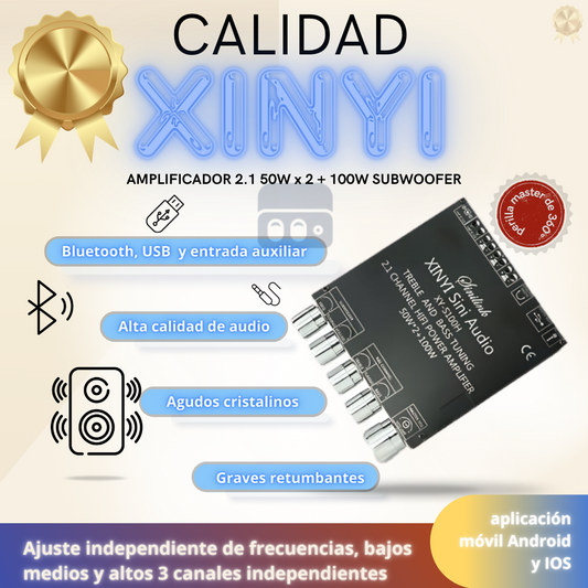 AMPLIFICADORES XINYI 2.1, S350H, S220H, S100H