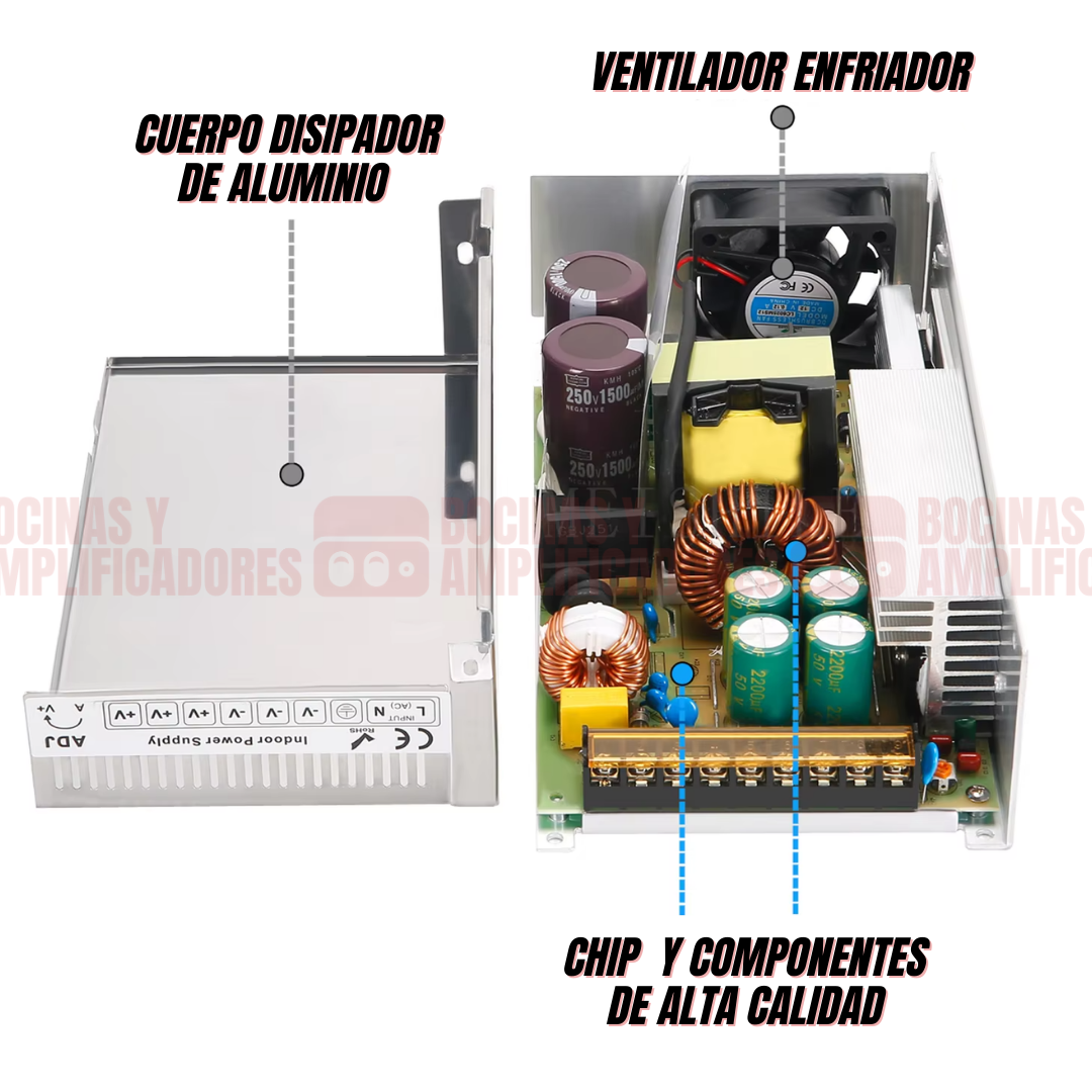 FUENTE DE ALIMENTACIÓN PARA EQUIPOS DE AUDIO